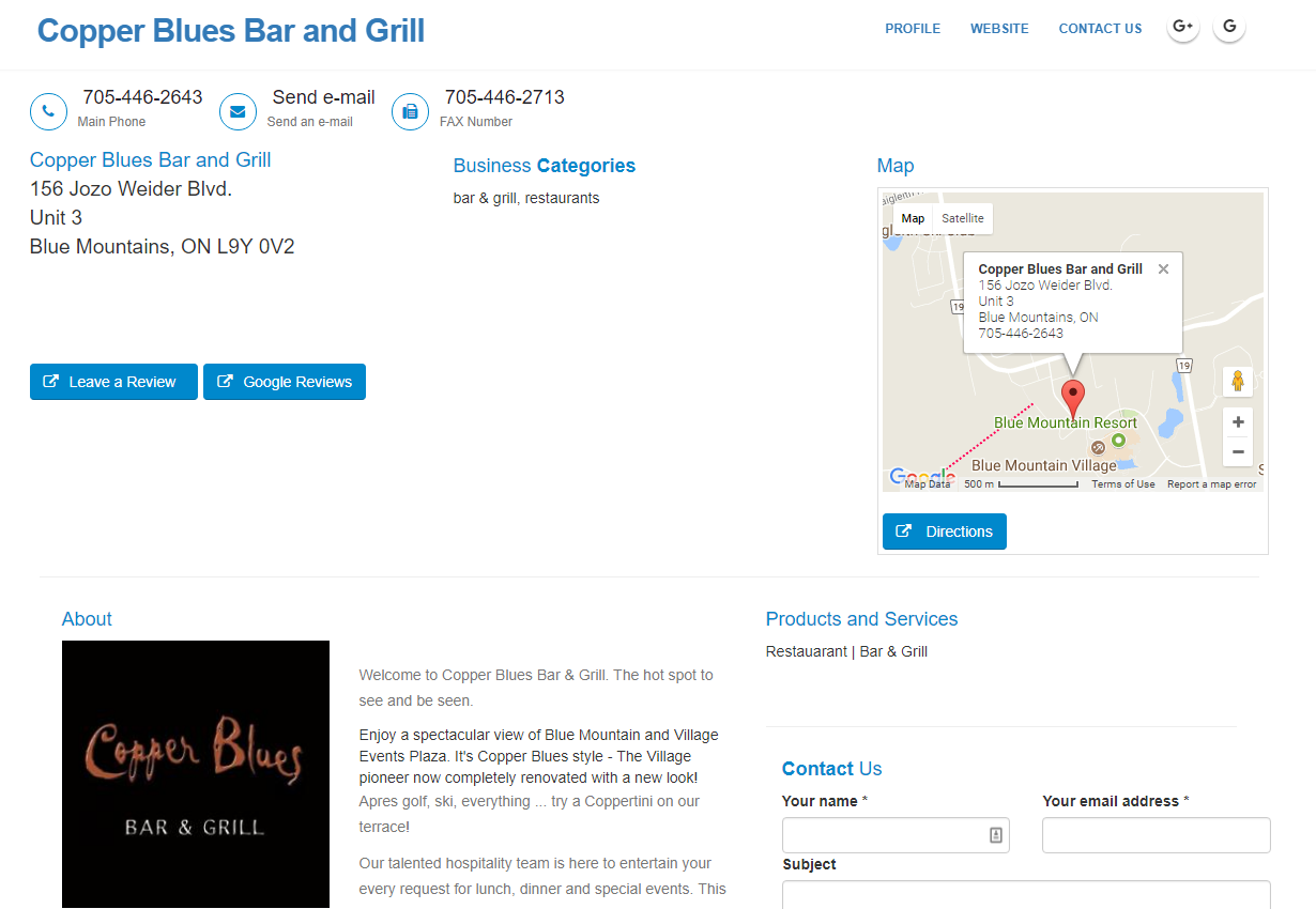 Copper Blues Bar and Grill